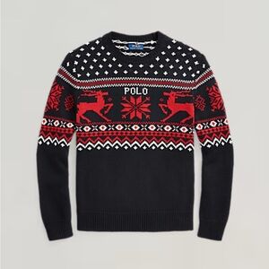 Polo Ralph Lauren Reindeer Cotton Cashmere Knitted Sweater